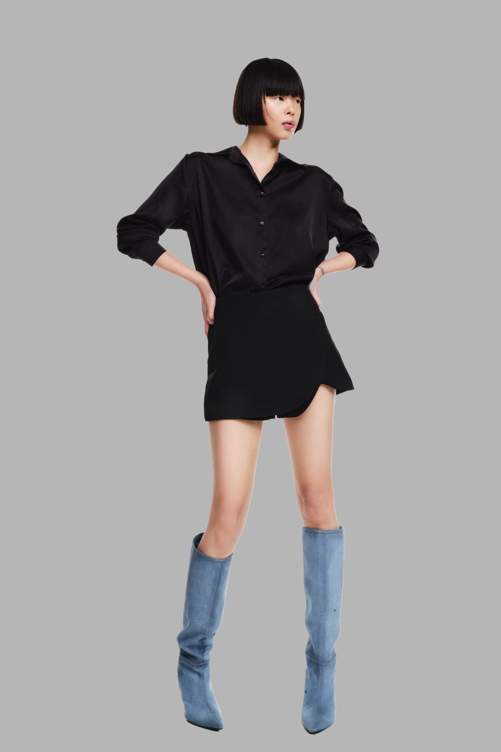 jupe-culotte noire