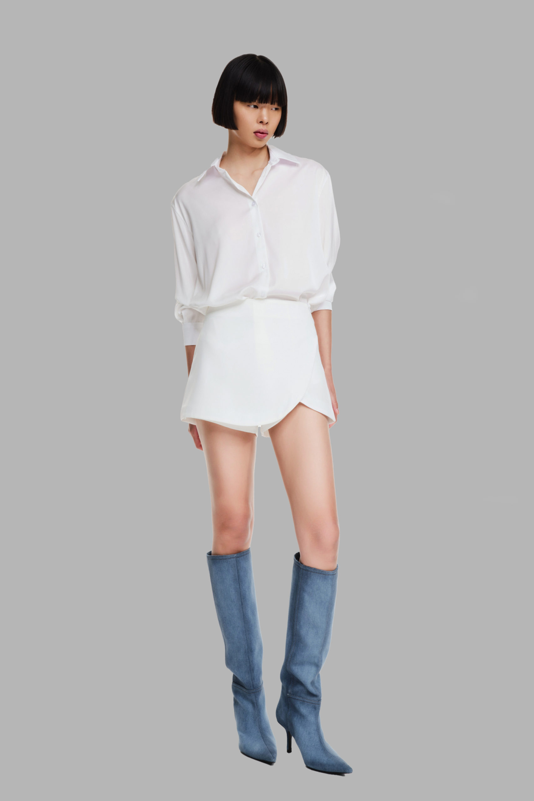 jupe-culotte blanche