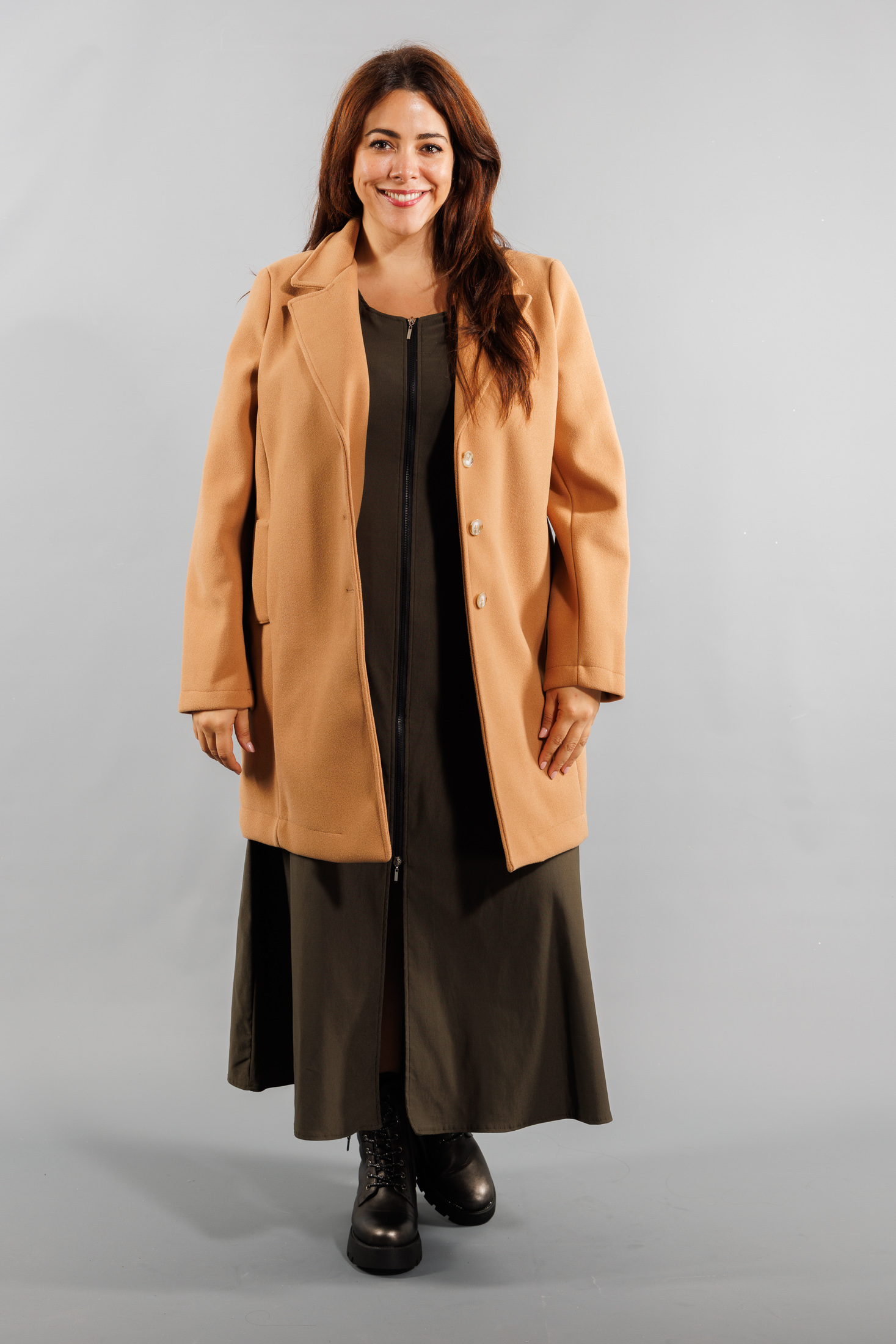 Manteau mi-long Grande Taille