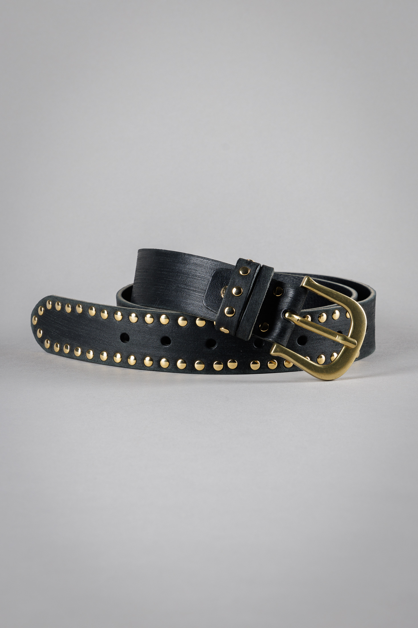 Ceinture large en cuir