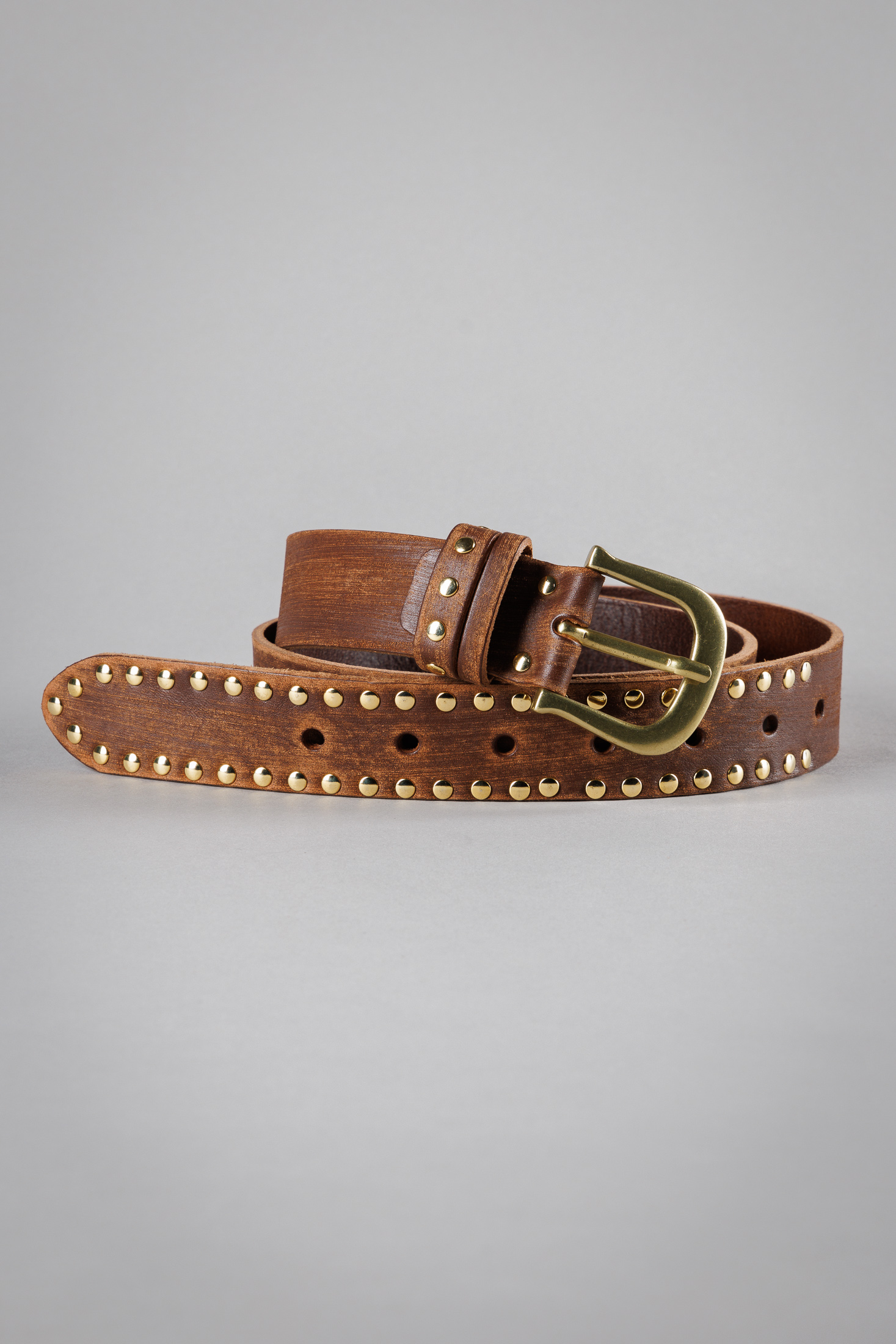 Ceinture large en cuir